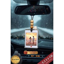 Kişiye Özel Resimli Araba Süsü, Dikiz Aynası Dekor, Sevgililer Günü Hediyesi