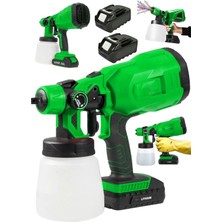 Normadia F6200 Çift Akülü Kablosuz Sprey Boya Tabancası Profesyonel Püskürtme Makinesi