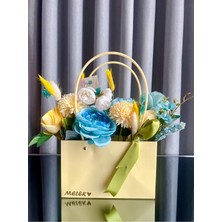 UltraMint El Yapımı Renkli Yapay Çiçek Kutusu, Özel Günler Için Hediye Seçeneği