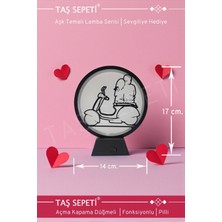 UltraMint Romantik Scooter Aşıklar LED Lamba Sevgililer Günü Hediyesi