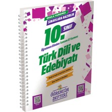 10. Sınıf Türk Dili Edebiyatı Öğrencim Defteri, El Yazması, Güncel Baskı