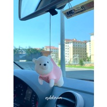 Sevimli Ayıcık Dikiz Aynası Süsü, Şık ve Renkli Araç Aksesuarı