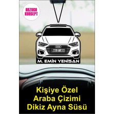 Kişiye Özel Pleksi Araba Dikiz Aynası Süsü, Şık ve Özel Tasarım