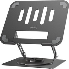 Yesido Alüminyum Demir Katlanır 40KG Kapasite 360° Laptop iPad Macbook Pc Tablet Standı Yükseltici Ayarlı LP08