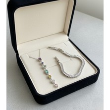 UltraMint Şık Gümüş Yüzük ve Bileklik Seti, Özel Günler Için Zarif Takım