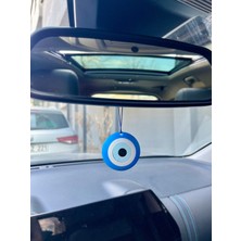 Çift Taraflı Nazar Boncuğu Desenli Araba Dikiz Aynası Süsü