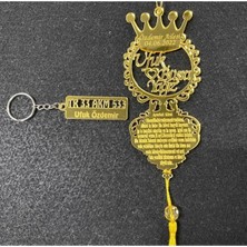 Çift Taraflı Isim Yazılı Pleksi Dikiz Aynası Süsü