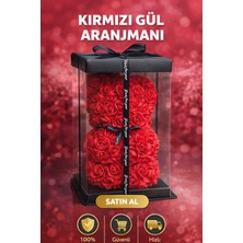 UltraMint Kırmızı Gül Aranjmanı ve Teddy Ayıcık Sevgililer Günü Hediye Seti