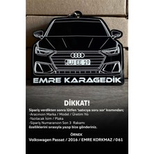Kişiye Özel Siyah Pleksi Dikiz Ayna Süsü, Şık ve Zarif Dekorasyon Parçası