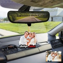 Isim Yazılı Aile Fontlu Araba Dikiz Aynası Süsü, Şık ve Kişisel Dokunuş