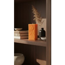 Raw Home The Moon Tarot Figürlü Mandalina Kokulu %100 Soya Wax, Dekoratif Blok Mum – El Yapımı