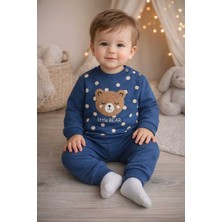 Tenra Kabartma Baskılı %100 Pamuk Alt Üst Bebek Takımı