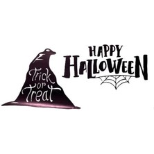 Popüler Sepet Happy Halloween Temalı Duvar Stickerı