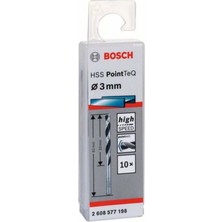 Bosch Hss Pointteq Metal Matkap Uçları 3X33X61MM, 10 Parça Seti