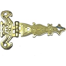 Epilons Dekoratif, Sac Tek Kuyruklu Menteşe - 40X68 Mm, Küçük, Sarı, 100 Adet