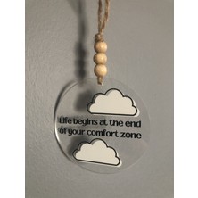 Renkli Yazılı Araba Süsü, Dikiz Aynası Için Şık ve Hediye Alternatifi