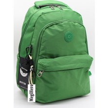MegiHero 2200 Suya Dayanıklı Kumaş Okul Çantası Unisex Okul Sırt Çantası Yeşil