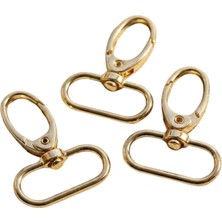 Orhan Çanta 2.5 cm Akrep Kanca Light (Gold) - Metal Çanta ve Cüzdan Askı Klipsi - 20 Adet