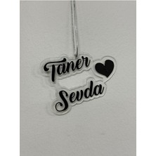 Kişiye Özel Şeffaf Pleksi Dikiz Aynası Süsü, Araba Dekorasyonu