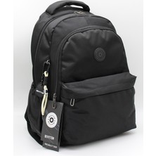 Harmela 2200 Hafif Kullanışlı Okul Sırt Çantası Okul Çantası Günlük Sırt Çantası Siyah