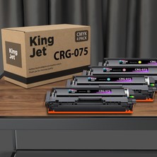 Kingjet Canon Uyumlu CRG-075 Standart Kapasiteli 4 Renk (Takım) Çipli Muadil Toneri | LBP646CDW