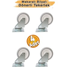 Normadia Gri Tablalı Dönerli 75MM Tekerlek, Dayanıklı ve Çok Amaçlı Kullanım