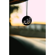 Metal Allah Yazısı Dikiz Aynası Süsü, Şık ve Özel Oto Aksesuar