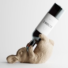 Tavşan Şarap Şişesi Tutucu