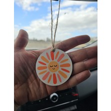 Doğal Ahşap Güneş Araba Dikiz Aynası Süsü, Şık ve Zarif Tasarım