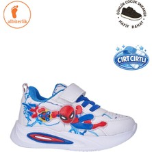Albishoes Erkek Bebek Çocuk Yazlık Cırtlı Karakter Figürlü Hafif Rahat Taban Sneaker Spor Ayakkabı