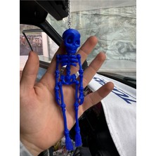 Mavi Iskelet Ayna Süsü, Dekoratif ve Şık Ev Aksesuarı