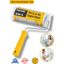 Rulo Boya Fırçası 20 cm (Iç ve Dış Cephe Duvar Tavan Vernik , Boya Vb.) Kullanım