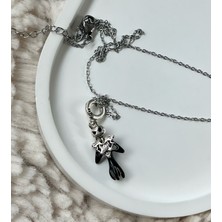 The Nıghtmare Before Chrıstmas Çizgi Film Charmlı 316L Paslanmaz Çelik Kolye