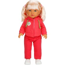 Sunman Ina Sporty Bebek 45 cm Koyu Pembe Eşofman S00040051