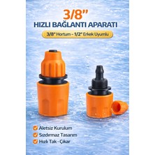 Normadia Elektrikli Araç Yıkama Tabancası, Hızlı Bağlantı, Su Giriş Aksesuarları