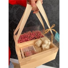 UltraMint Aromatik Soya Wax Mum Seti, Çikolata ve Çiçekli Hediye, Romantik Atmosfer