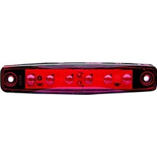 Otohousse Kırmızı Parmak LED Dorse Lamba 6 Ledli 12-24V