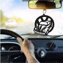 Ahşap Dikiz Aynası Süsü, Araba Dekorasyonu, Vosvos Temalı Süs