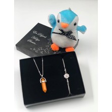 UltraMint Sevgiliye Özel Doğal Taş Takım Seti - 14 Şubat Hediye Seçeneği