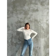 Kadın Body , Parmakdetaylı, Yumuşacık Tuşeli, Modalkumaş, Esnek