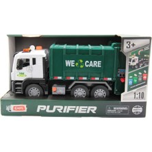 Ctoy Sesli ve Pilli Çöp Kamyonu Yeşil