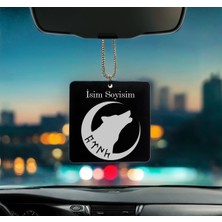 Kurt Desenli Kişiye Özel Pleksi Dikiz Aynası Süsü, Şık ve Özel Tasarım