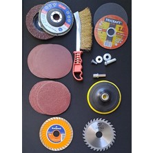 Normadia 20 Parça Spiral Taşlama ve Flap Disk Seti, Çok Yönlü Zımpara Araçları