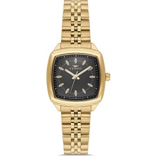 Ferro Sarı Çelik Kordon Kadın Kol Saati FL21644AWT-B2 3ATM Su Geçirmez 2 Yıl Garantili Hediyepaketli