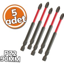 Normadia Bits Uç Pz2 90MM 5'li Set, Güçlü ve Dayanıklı Takım Seti