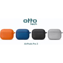 Otto Tech Airpods Pro 3 Mat Hibrit Kılıf Turuncu