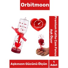 UltraMint Özel Tasarım Cam Fanus Dekoratif Sevgililer Günü Hediye Aşk Ölçer