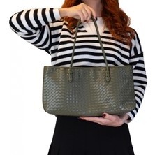 By Pellini Karolu El Kol Kadın Çantası Yeşil