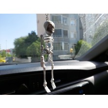 Beyaz Araba Süsü, Dikiz Aynası Zincirli, Şık ve Zarif Dekorasyon Parçası