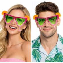 Miraxx Margarita Bardak Şeklinde Parti Gözlüğü Pembe 16X8 cm